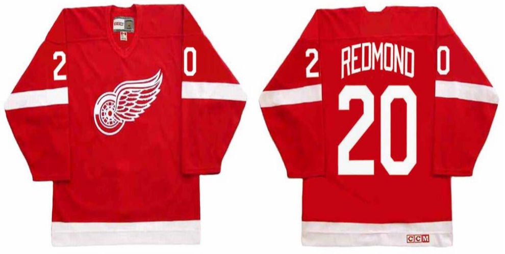 2019 Men Detroit Red Wings #20 Redmond Red CCM NHL jerseys1->detroit red wings->NHL Jersey